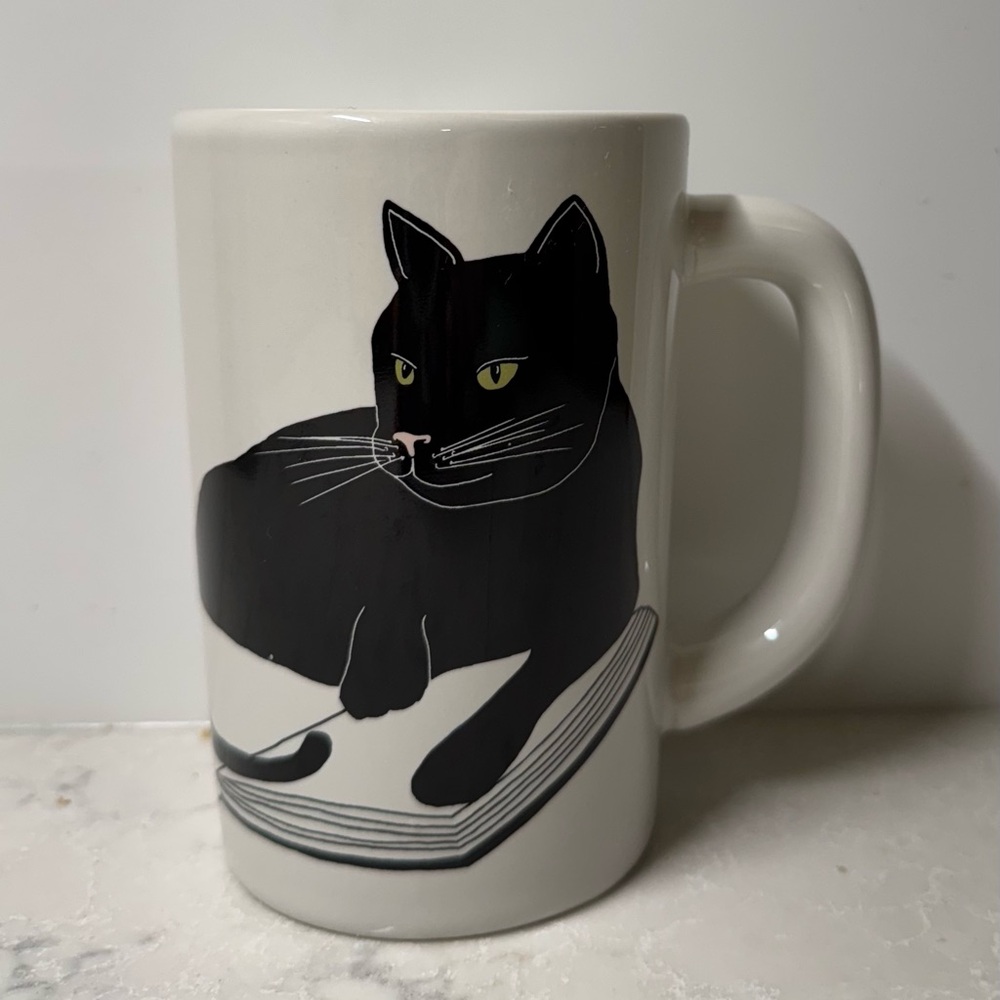 Out of Print Black Cat Mug